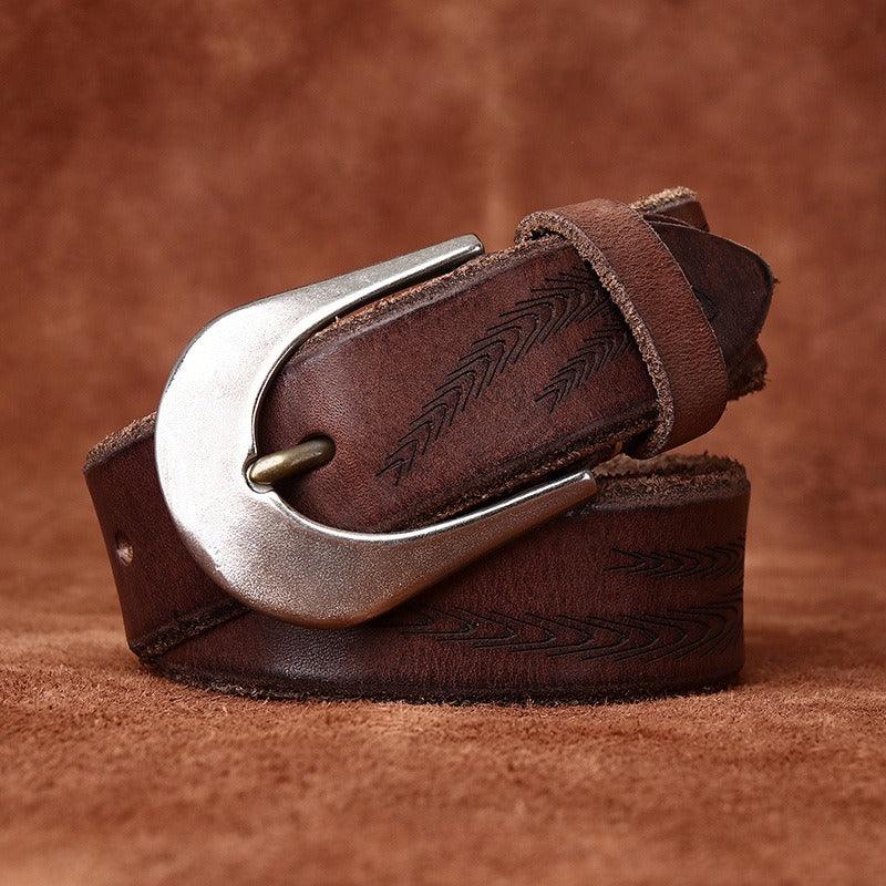 Sophisticated Leather Belt For Women, Ananya Model - Leather Purse Backpack