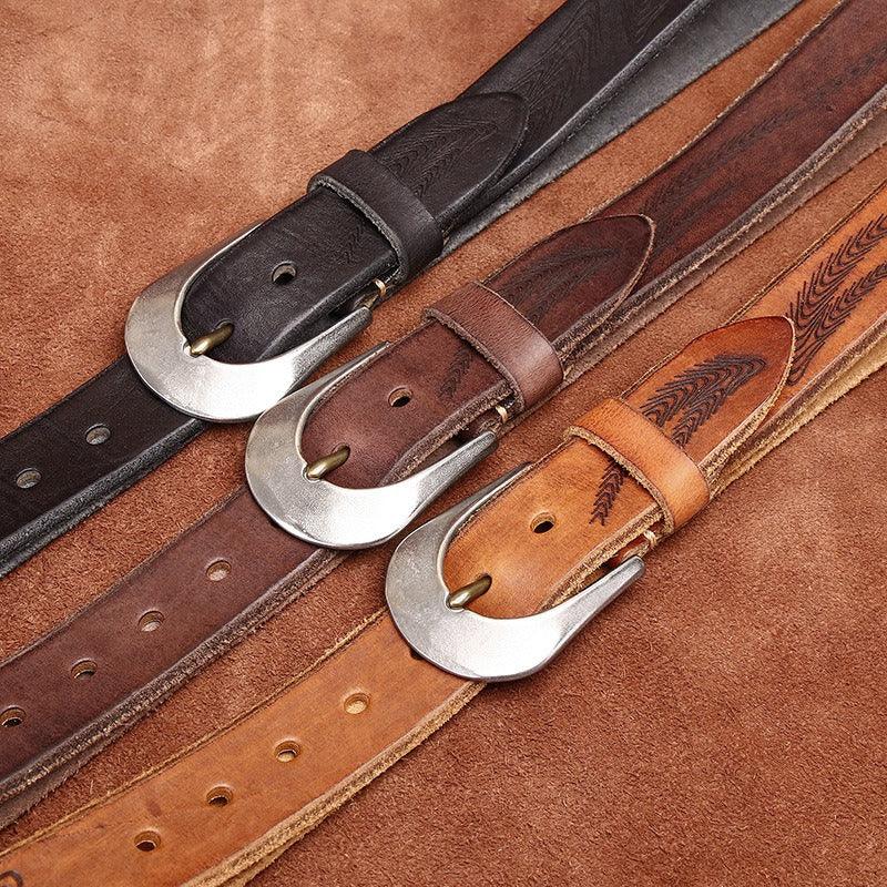 Sophisticated Leather Belt For Women, Ananya Model - Leather Purse Backpack