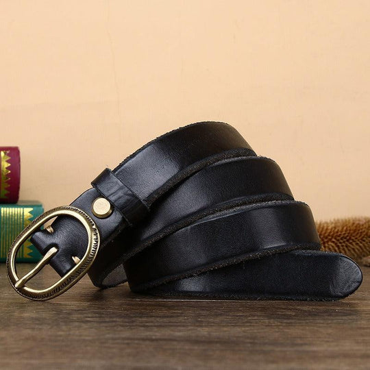 Unique Classic Leather Belt For Women, Anjali Model - Leather Purse Backpack