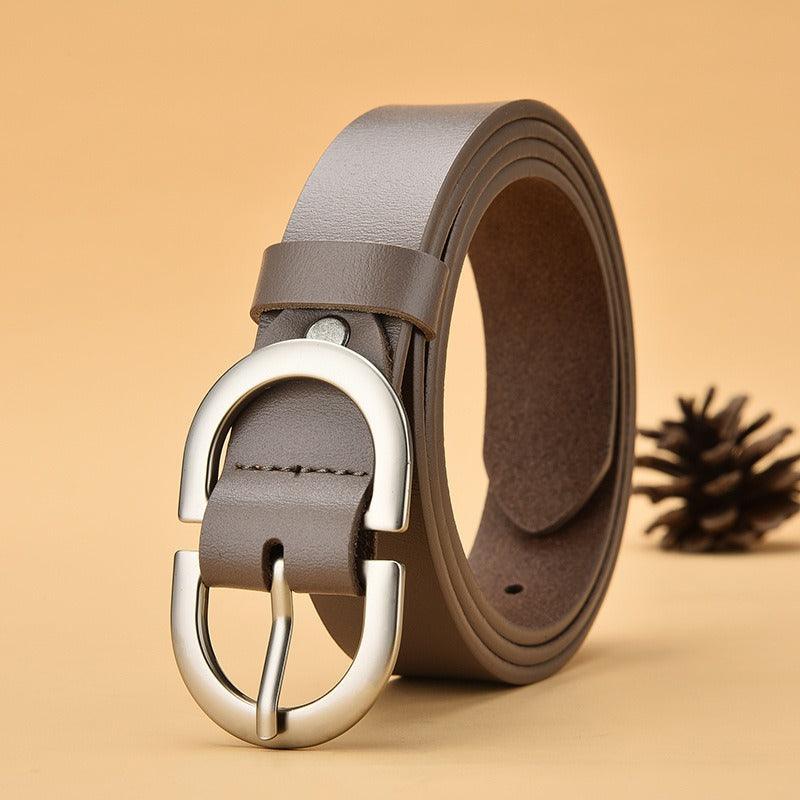 Custom Office Leather Belt For Women, Anna Model - Leather Purse Backpack