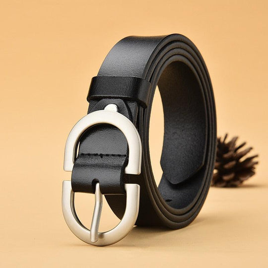 Custom Office Leather Belt For Women, Anna Model - Leather Purse Backpack