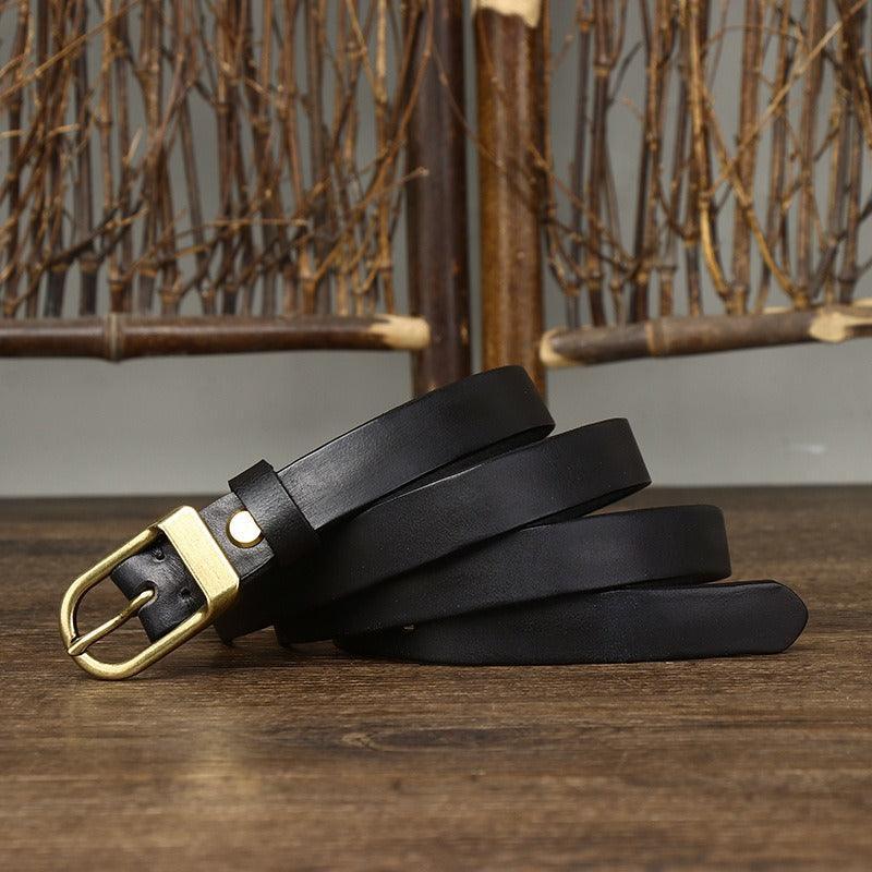 High-quality Leather Belt For Women, Anucis Model - Leather Purse Backpack