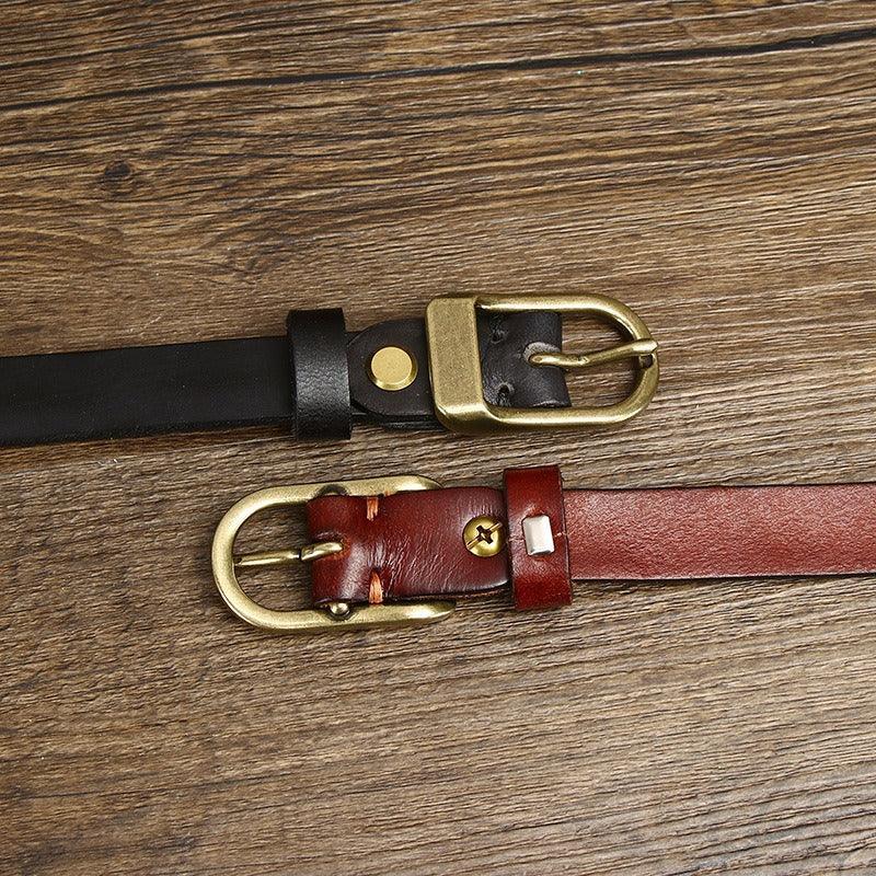 High-quality Leather Belt For Women, Anucis Model - Leather Purse Backpack