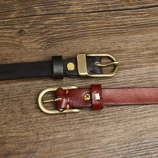 High-quality Leather Belt For Women, Anucis Model - Leather Purse Backpack