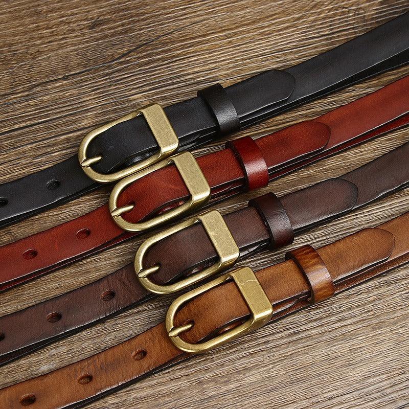 High-quality Leather Belt For Women, Anucis Model - Leather Purse Backpack