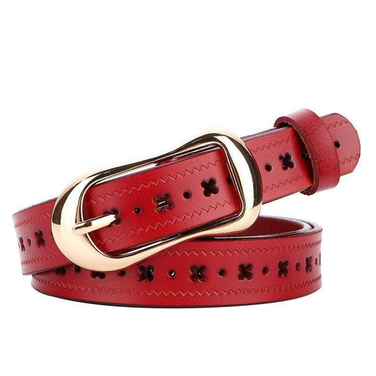 Retro Custom Leather Belt For Women, Astarte Model - Leather Purse Backpack
