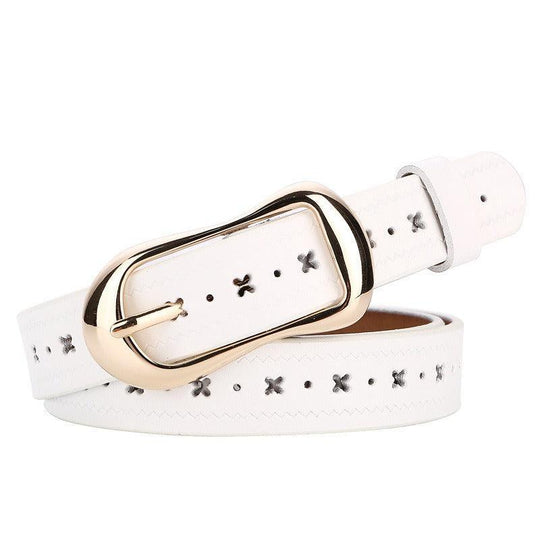 Retro Custom Leather Belt For Women, Astarte Model - Leather Purse Backpack