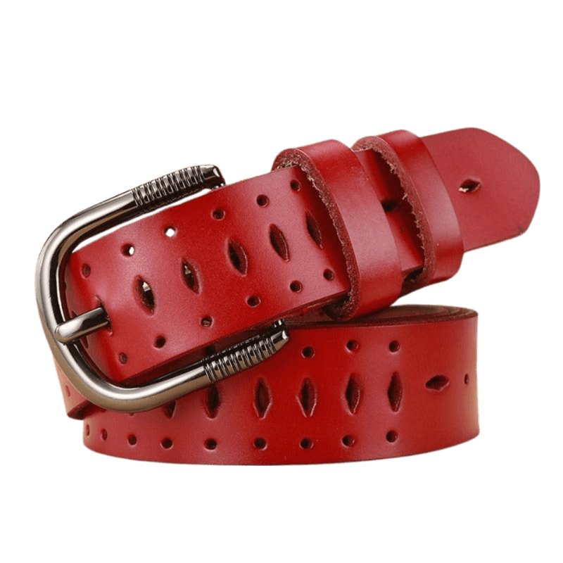 Custom Elegant Leather Belt For Women, Atilia Model - Leather Purse Backpack