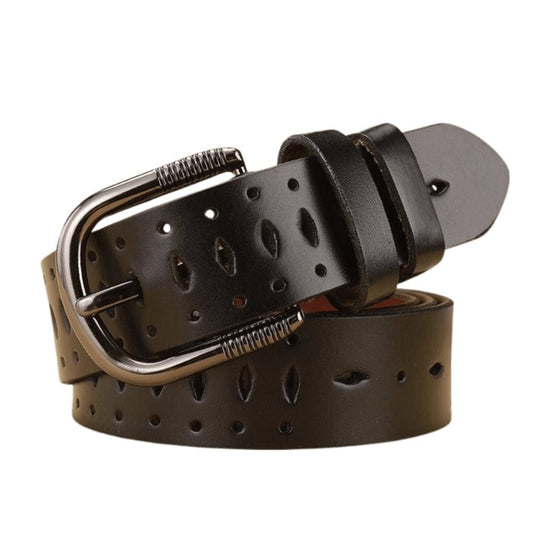 Custom Elegant Leather Belt For Women, Atilia Model - Leather Purse Backpack
