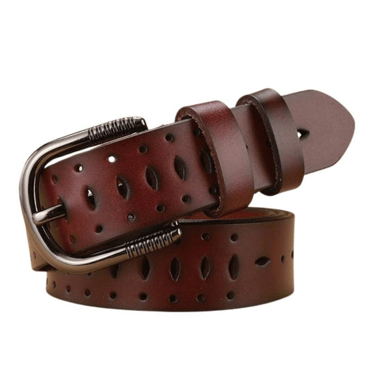 Custom Elegant Leather Belt For Women, Atilia Model - Leather Purse Backpack