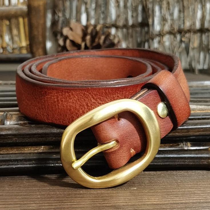 Designer Elastic Leather belt for women, Aulia model - Leather Purse Backpack