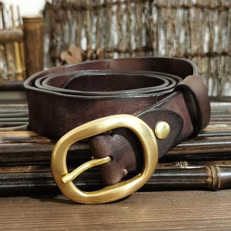 Designer Elastic Leather belt for women, Aulia model - Leather Purse Backpack