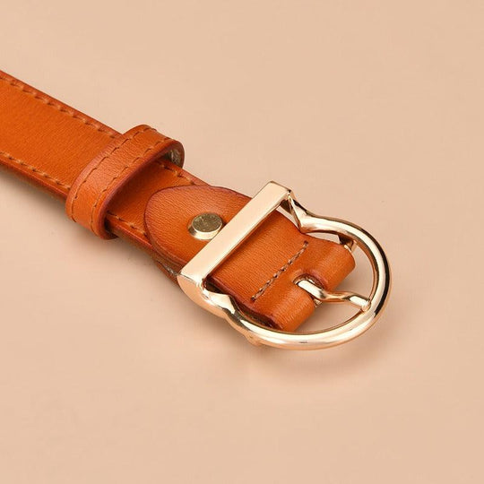 Fashion Dress Leather Belt For Women, Duva Model - Leather Purse Backpack