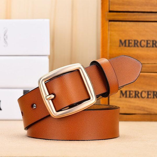 Minimalist Leather Belt For Women, Endzela Model - Leather Purse Backpack