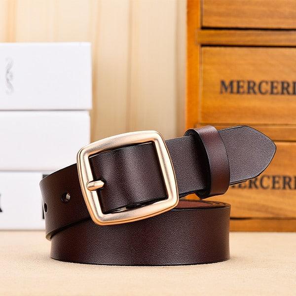 Minimalist Leather Belt For Women, Endzela Model - Leather Purse Backpack
