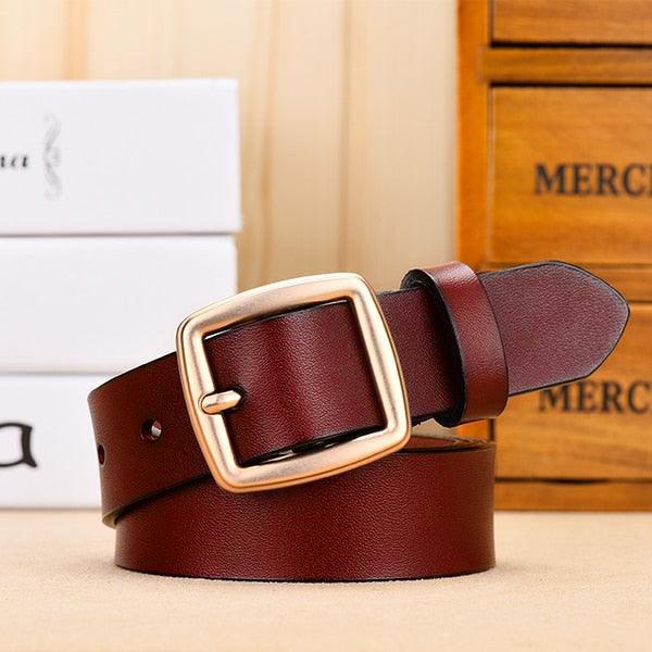 Minimalist Leather Belt For Women, Endzela Model - Leather Purse Backpack
