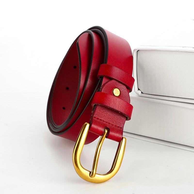 Luxury Office Leather Belt For Women, Kathryn Model - Leather Purse Backpack