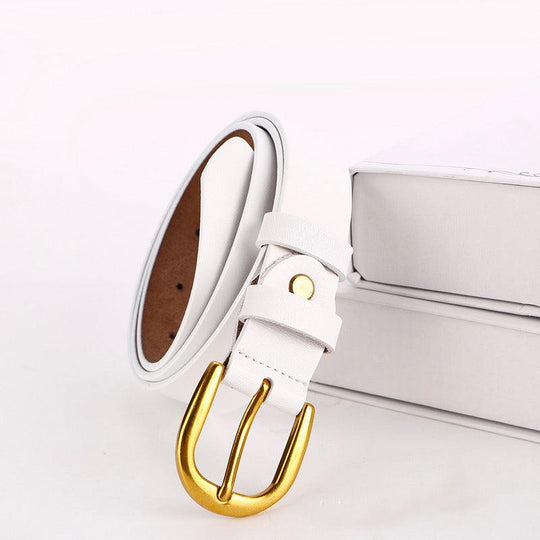 Luxury Office Leather Belt For Women, Kathryn Model - Leather Purse Backpack