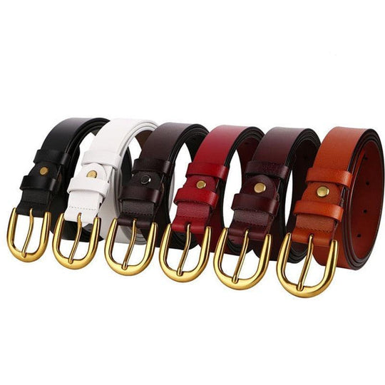 Luxury Office Leather Belt For Women, Kathryn Model - Leather Purse Backpack
