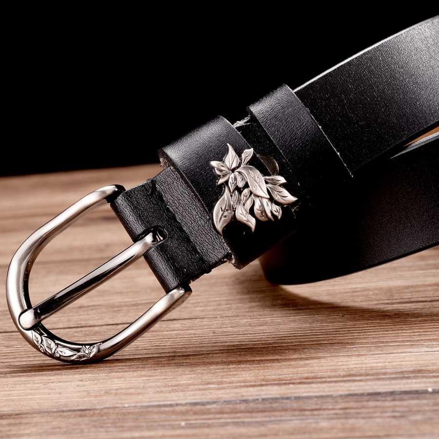 Sophisticated Leather Belt For Women, Natalia Model - Leather Purse Backpack