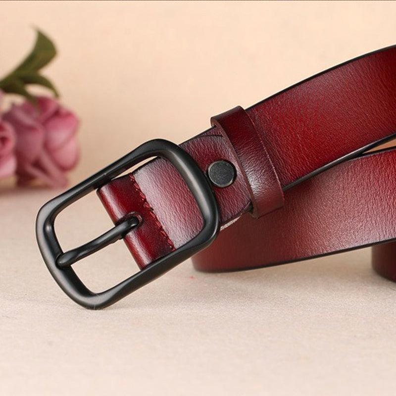 High-quality Leather Belt For Women, Nino Model - Leather Purse Backpack
