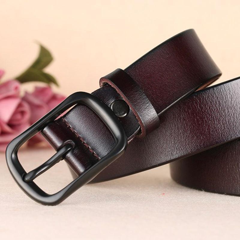 High-quality Leather Belt For Women, Nino Model - Leather Purse Backpack