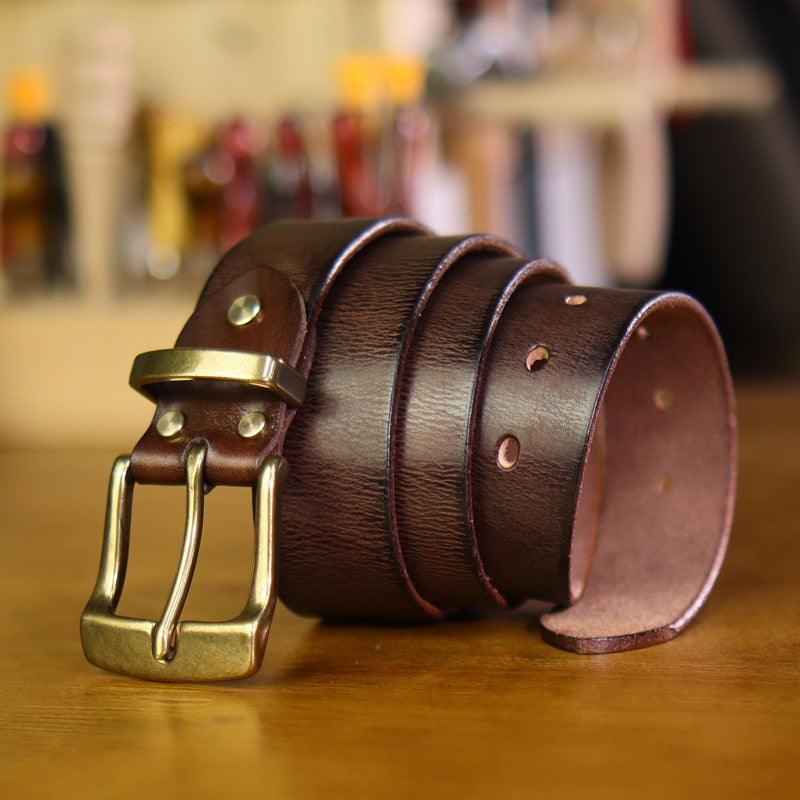 Classic Handmade Leather Belt For Women, Paki Model - Leather Purse Backpack