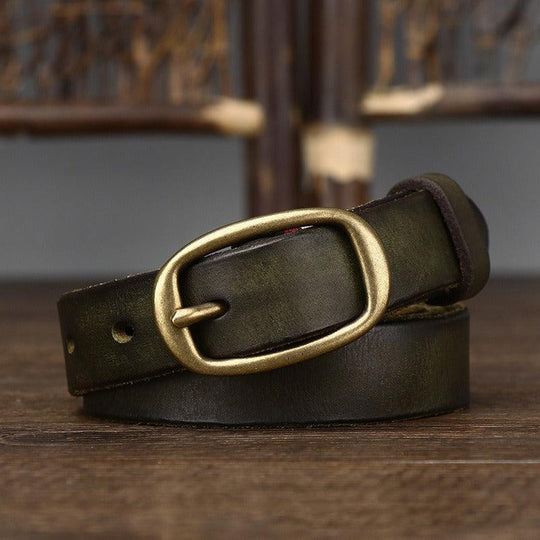 Modern Office Leather Belt For Women, Pibamen Model - Leather Purse Backpack