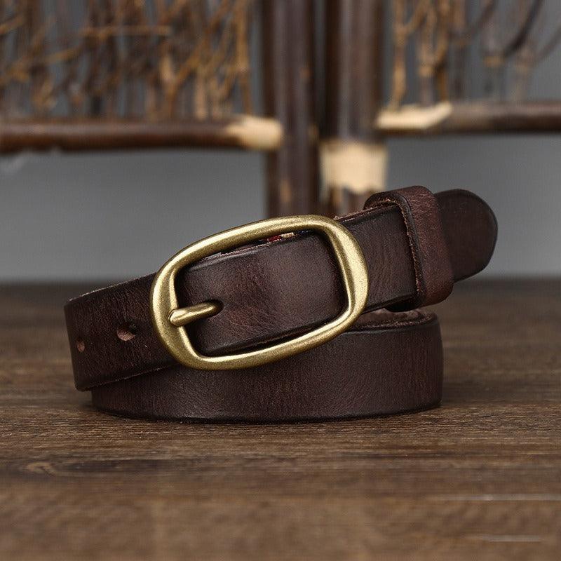 Modern Office Leather Belt For Women, Pibamen Model - Leather Purse Backpack