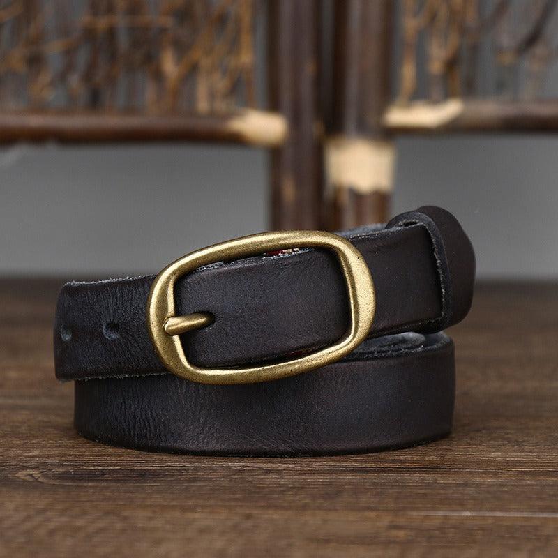 Modern Office Leather Belt For Women, Pibamen Model - Leather Purse Backpack