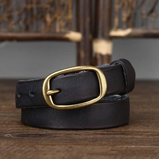 Modern Office Leather Belt For Women, Pibamen Model - Leather Purse Backpack