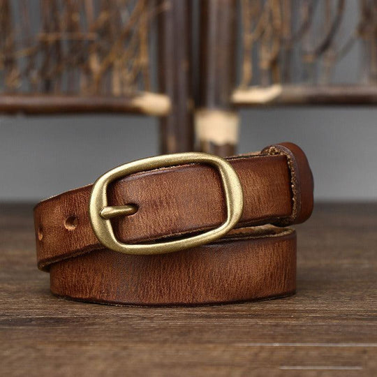 Modern Office Leather Belt For Women, Pibamen Model - Leather Purse Backpack