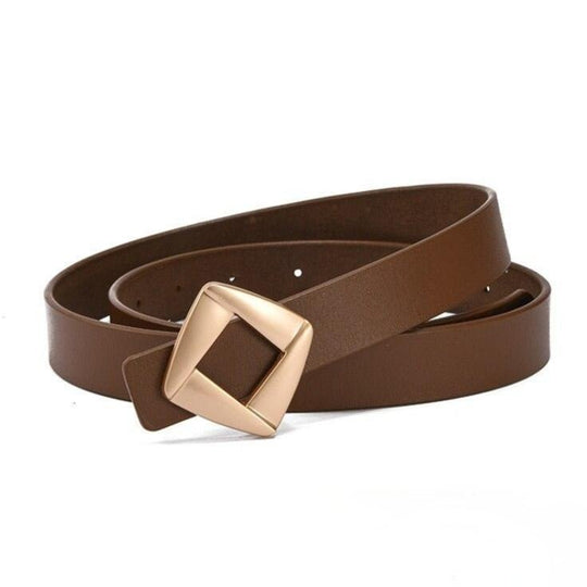 Affordable Leather Belt For Women, Pridoni Model - Leather Purse Backpack