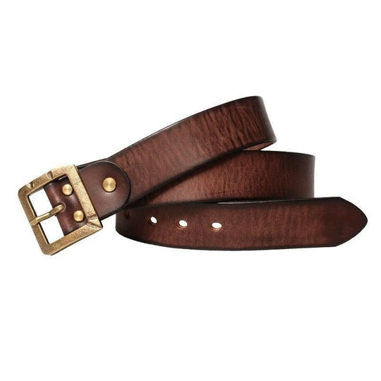 Classic Leather Belt For Women, Shabaka Model - Leather Purse Backpack