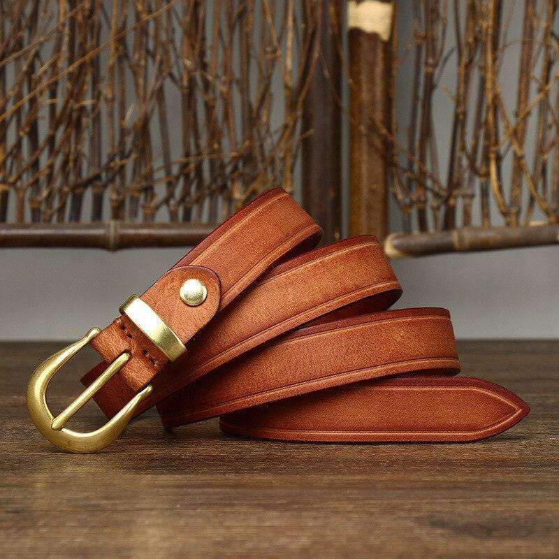 Handmade Leather Belt For Women, Svenia Model - Leather Purse Backpack