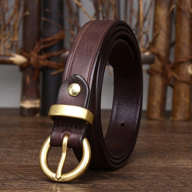 Elegant Formal Leather Belt For Women, Taria Model - Leather Purse Backpack