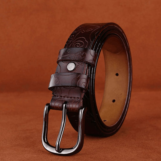 Classic Modern Leather Belt For Women, Venunia Model - Leather Purse Backpack