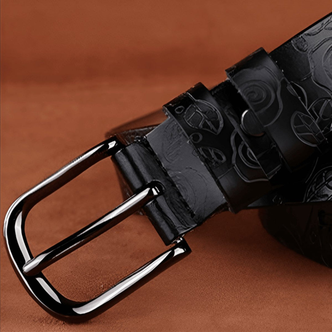 Classic Modern Leather Belt For Women, Venunia Model - Leather Purse Backpack