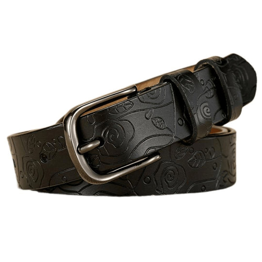 Classic Modern Leather Belt For Women, Venunia Model - Leather Purse Backpack