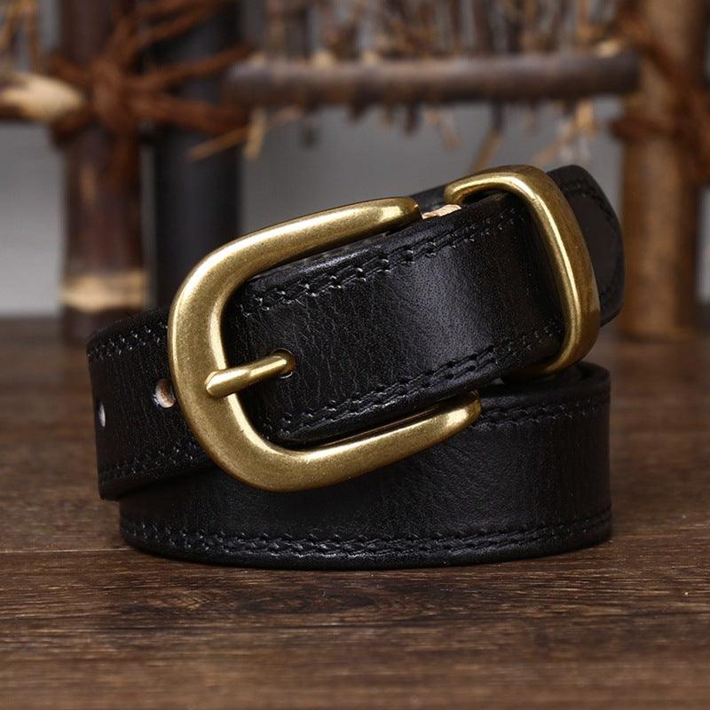 Minimalist Leather Belt For Women, Vishal Model - Leather Purse Backpack