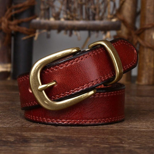 Minimalist Leather Belt For Women, Vishal Model - Leather Purse Backpack