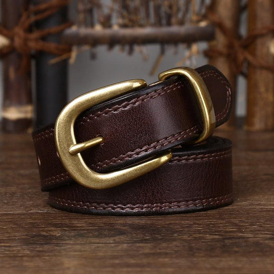 Minimalist Leather Belt For Women, Vishal Model - Leather Purse Backpack