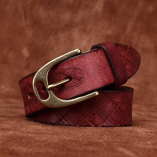 Classic Fashion Leather Belt For Women, Saanvi Model - Leather Purse Backpack