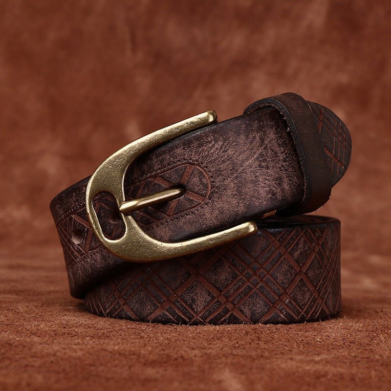 Classic Fashion Leather Belt For Women, Saanvi Model - Leather Purse Backpack