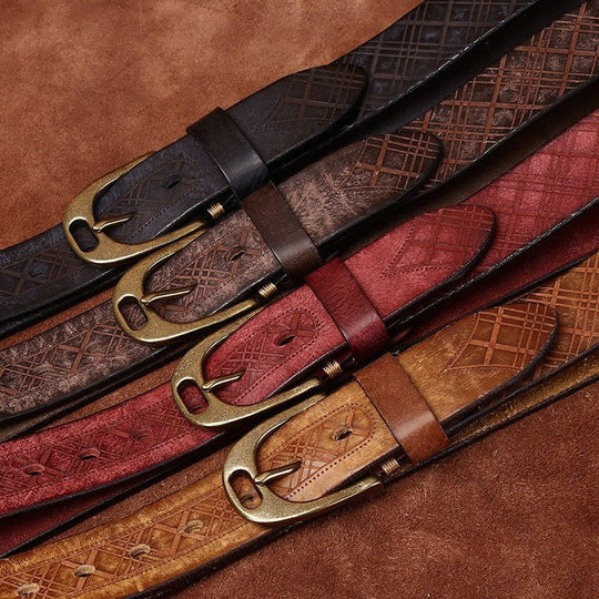 Classic Fashion Leather Belt For Women, Saanvi Model - Leather Purse Backpack