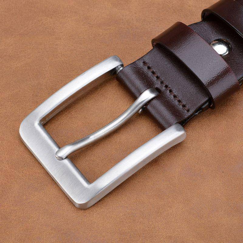 Full Grain Leather Belt For Men, Elegant Model - Leather Purse Backpack