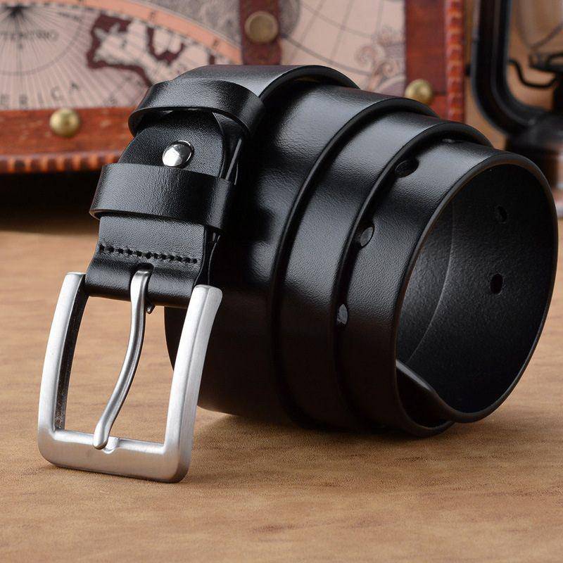 Full Grain Leather Belt For Men, Elegant Model - Leather Purse Backpack