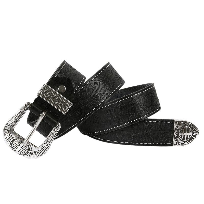 Western Leather Belt For Women, Yehuda Model - Leather Purse Backpack