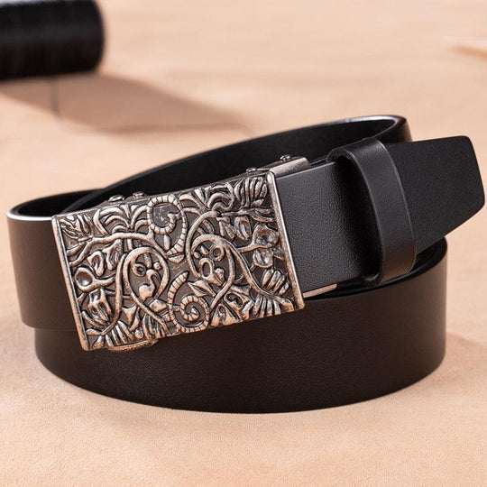 Retro Western Leather Belt For Women, Gesupo Model - Leather Purse Backpack