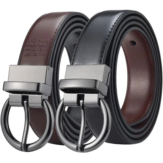 Reversible 2 in 1 Leather Belt For Women, Romane Model - Leather Purse Backpack
